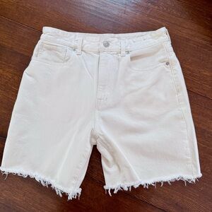 Madewell Baggy Jean Shorts Tile White 29